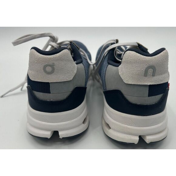 On Cloudrift Running Shoes Mens US 11 Navy Blue Metal Walking Sneakers Mesh